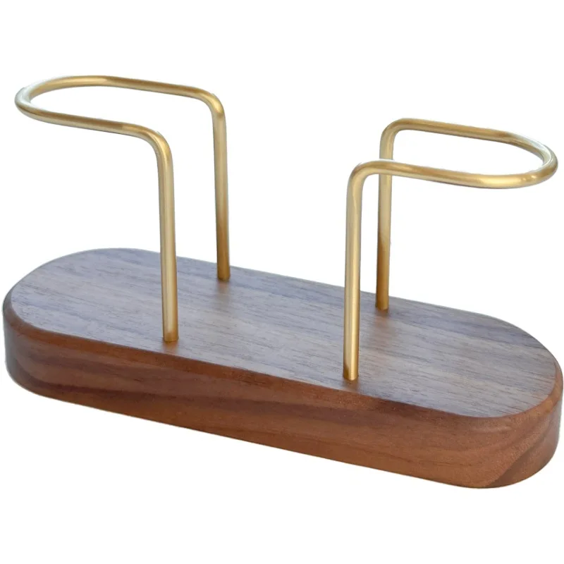HeMu-Tooth Swab Tube Tissue Holder, Black Walnut, Minimalist Dining Table Tissue Storage Rack, Restaurant Coffee Shop Paper Box 5