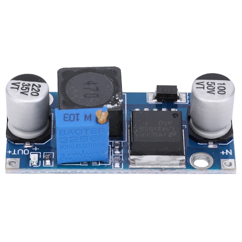 LM2596S 스텝다운 전원 공급 장치 모듈 DC-DC 컨버터 스텝다운 모듈 전원 공급 장치 3A 3.2V-46V