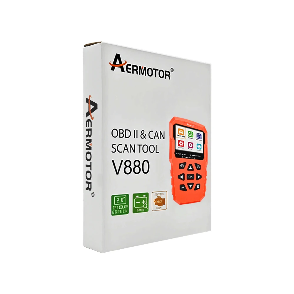 V880 Car Diagnostic Scanner Engine Check Car Code Reader Obd2 Diagnostic Tool Multi-Language On-Board