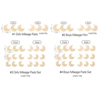 Baby Wooden Memorial Monthly Cards Moon Shape Monthly Newborn Engraved Age Photography Props Accessories Baby Birthing Gift 6