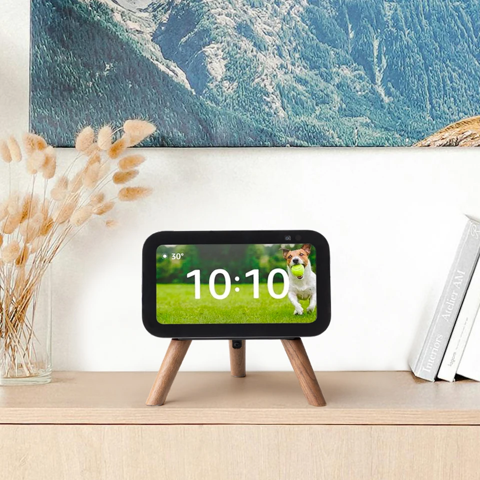 GGMM リアルウッドスタンド Echo ショー 5th (第 3 世代) 木製ホルダー