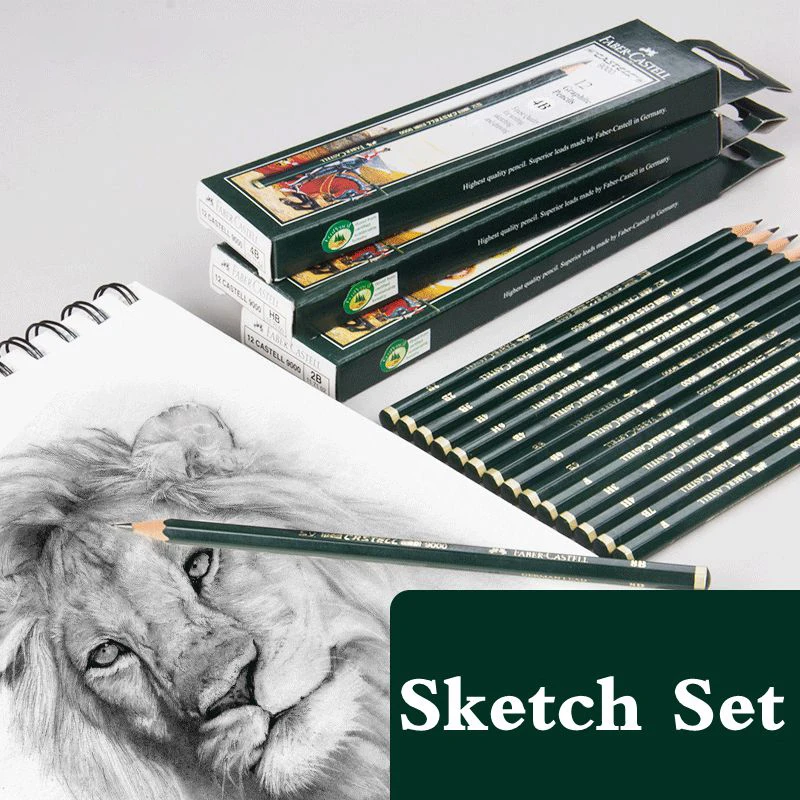 Set di matite in grafite da 6/16 pezzi per disegnare e schizzi