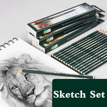 Matite Set da 6/16 pezzi Set di matite per la professione scolastica Set di matite in grafite per disegnare e schizzi