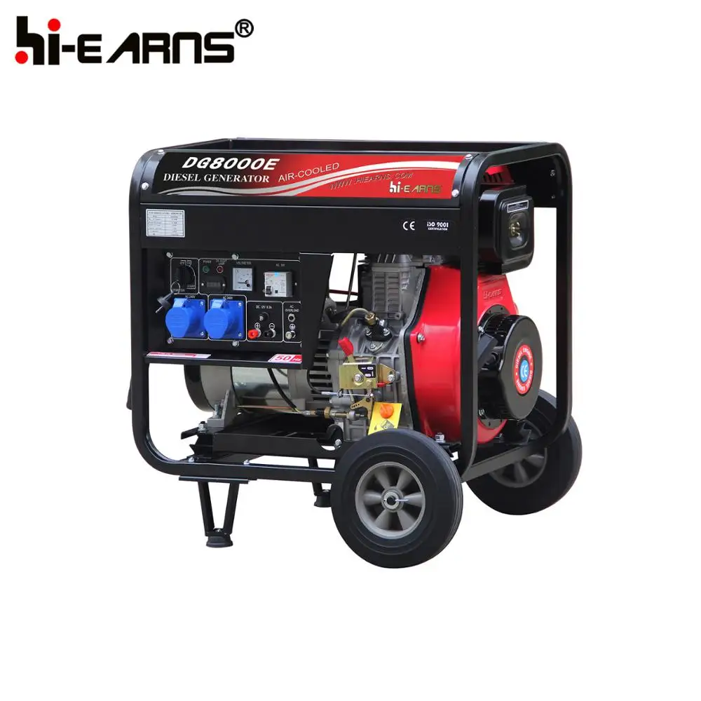 

DG8000E портативный с декоративной крышкой пластины пресс-формы Электрогенератор колеса