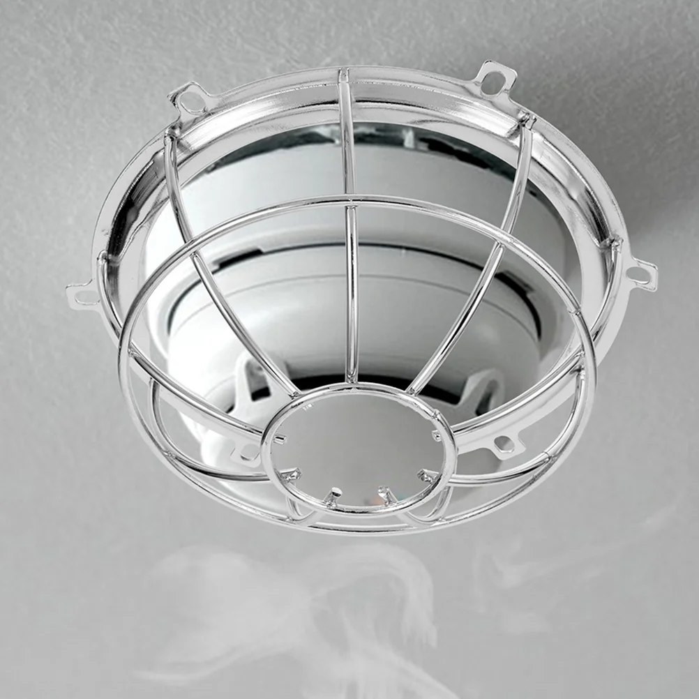 2pcs Fire Sprinkler Cover Stainless Steel Protective Cage Dustproof Lasting Easy Installation