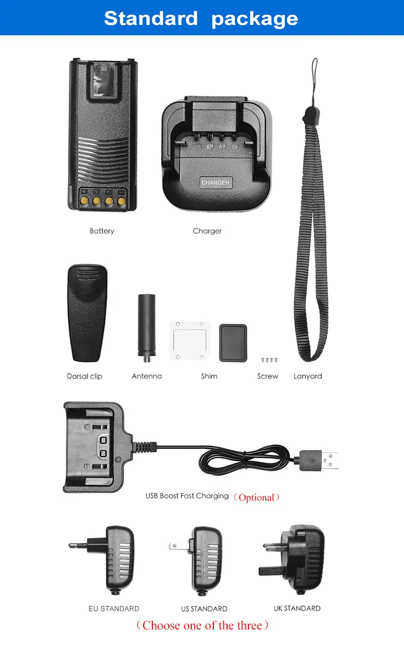 ANYSECU HD-780 4G IP66 Public Network Linux POC Interphone 2800 mAh Work with Realptt Platform with GPS Function 6