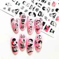 TSC-365 3d Nail Slider 3d Nail Art Stickers Decal Template Diy Nail Tool Decorations 2022 2