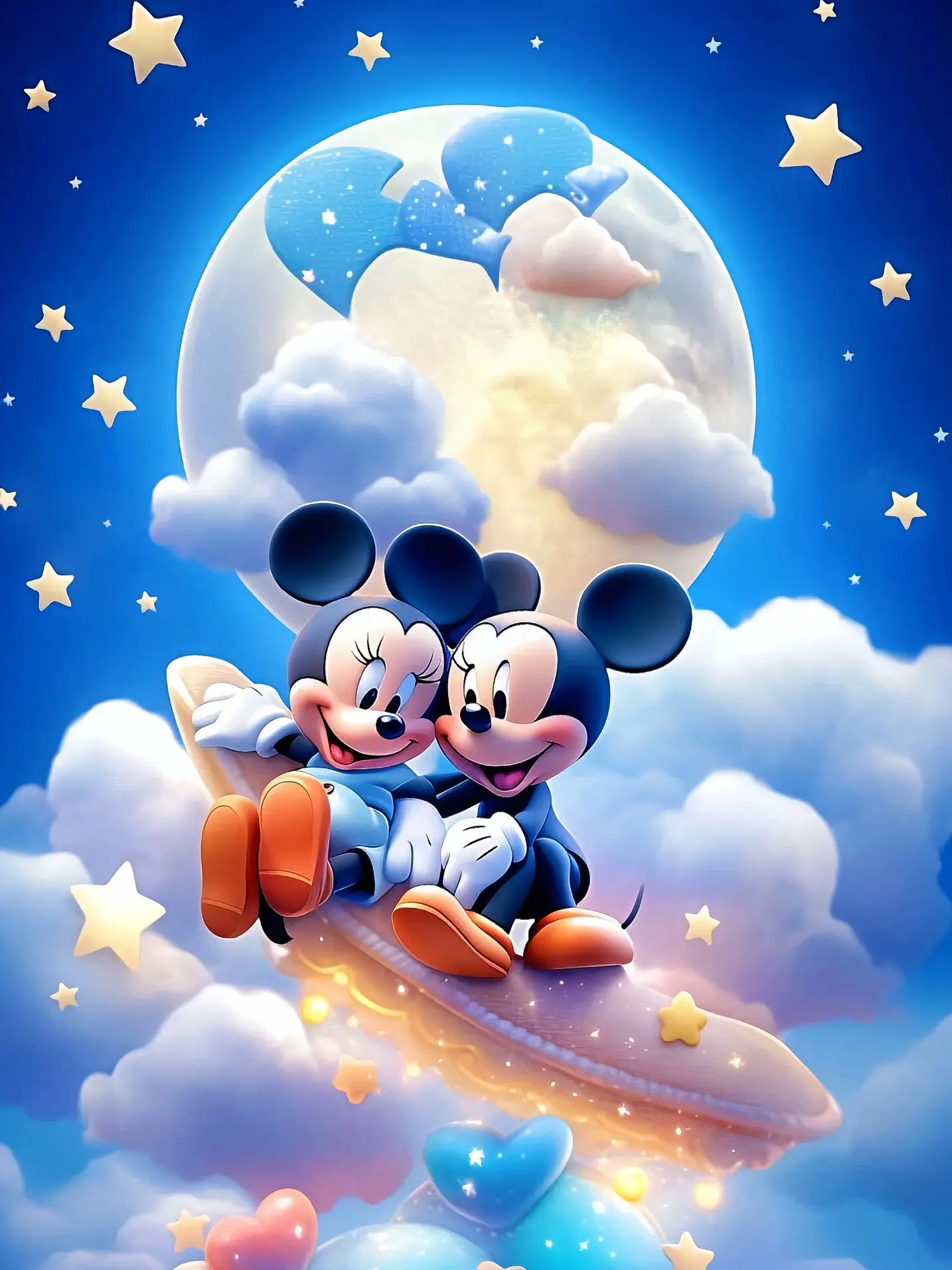 ディズニー-DIY写真のキャンバスに数字のミッキーマウス