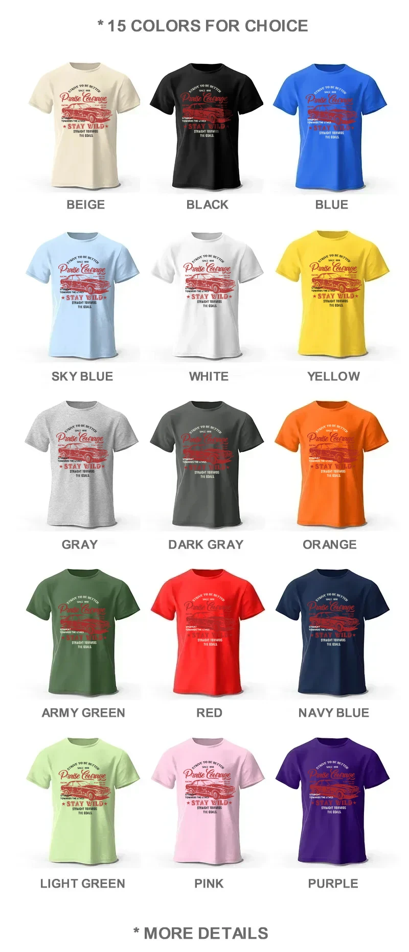Herren Old Car Bedrucktes T-Shirt aus 100 % Baumwolle, übergroß, Vintage-Stil, Old-School-Grafik-T-Shirts für Männer und Frauen, Sommer-Tops – Detail 3