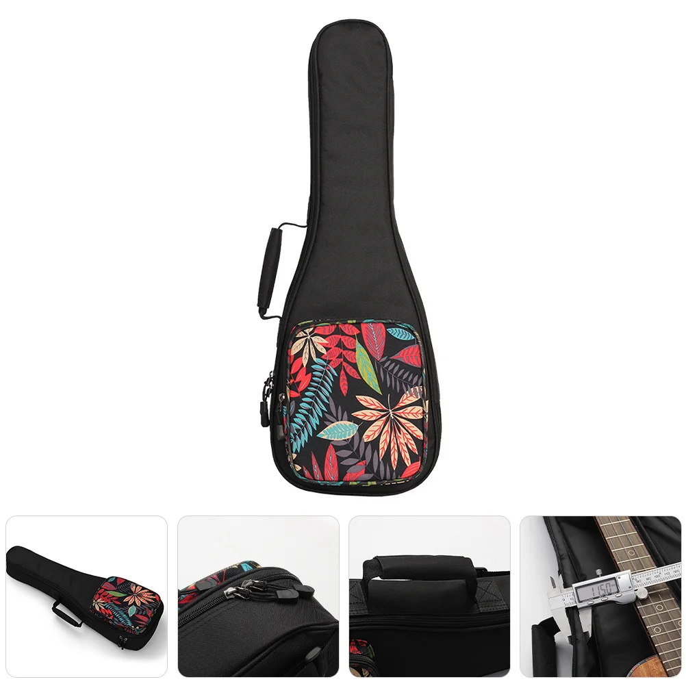 

Cake Ski Miss The Tote Bag Ukulele Container Concert Case Sponge Nylon Bags Portable