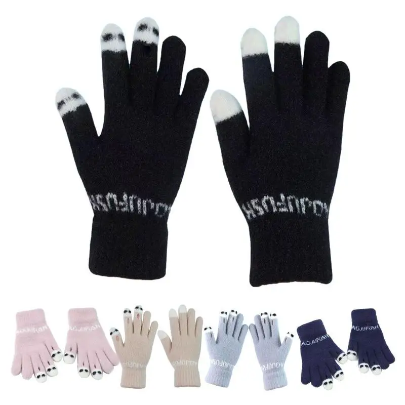 

Touch Screen Gloves Soft Warm Knitting Glove Multifunctional Elastic Finger Exposed Warmth gloves For Outdoor Cold WeatherSupply