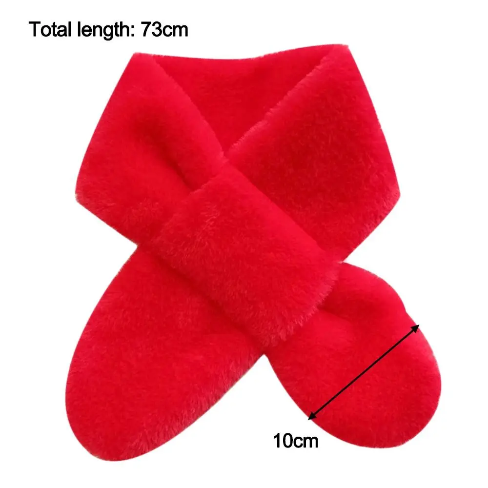 Rabbit Fur Scarf Women Shawl Faux Plush