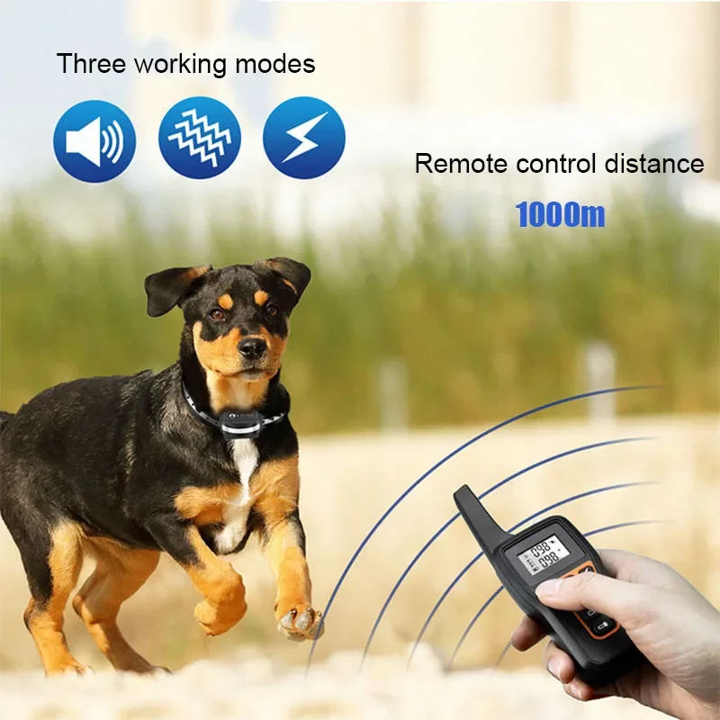 

Pet Remote Control Bark Stop Device Anti Barking Trainer Dog supplies Effective Stop Barking Waterproof Collar For Dog