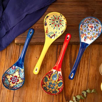 Bohemian Ceramic Serving Spoon Set 1