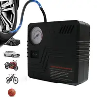 Pompe à Air de secours pour voiture, gonfleur de pneus automatique DC 12V avec manomètre, prise allume-cigare compacte et Portable pour camion SUV 6