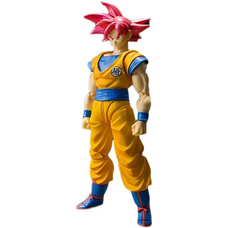 Anime Dragon Ball Z Super Saiyan Shf Joint Goku Red Hair Son Goku Zamasu Action Figures Collect Model Doll Toys For Kid Gift
