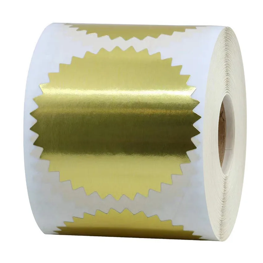 Embosser Stickers 200/500Pcs 50mm Silver Gold Embosser Sticker for Embossing Stamp Blank Embosser Seal labels DIY Invitation Card pink stickers