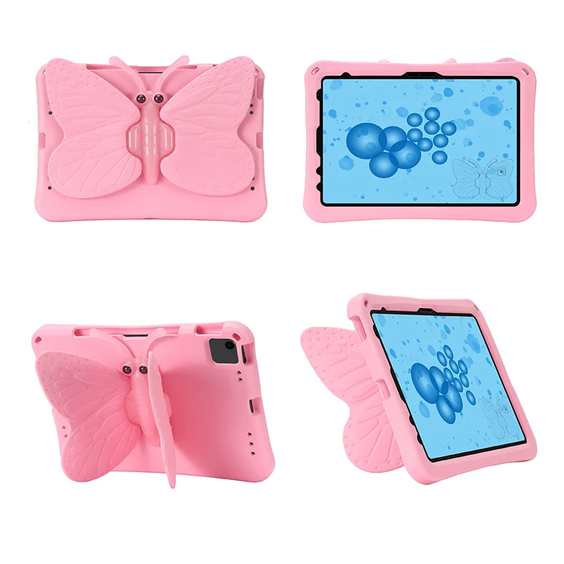 Colorful Butterfly Stand Shockproof Kids Tablet Case