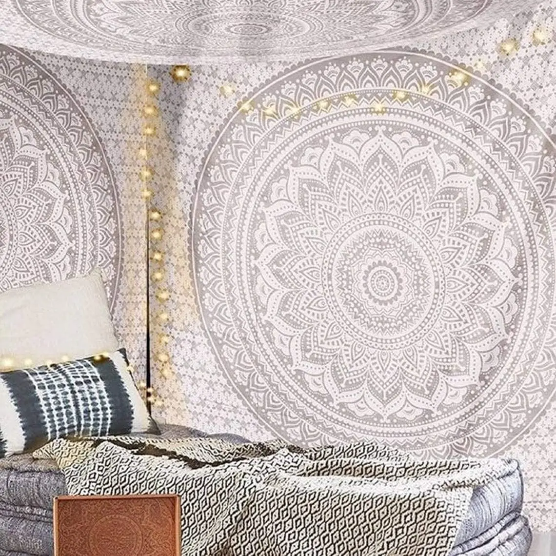 Tapestry Decorations Wall Tapestry for Bedroom Aesthetic Tapestry Hippie Boho Indie Bohemian Mandala India Bedroom Decor