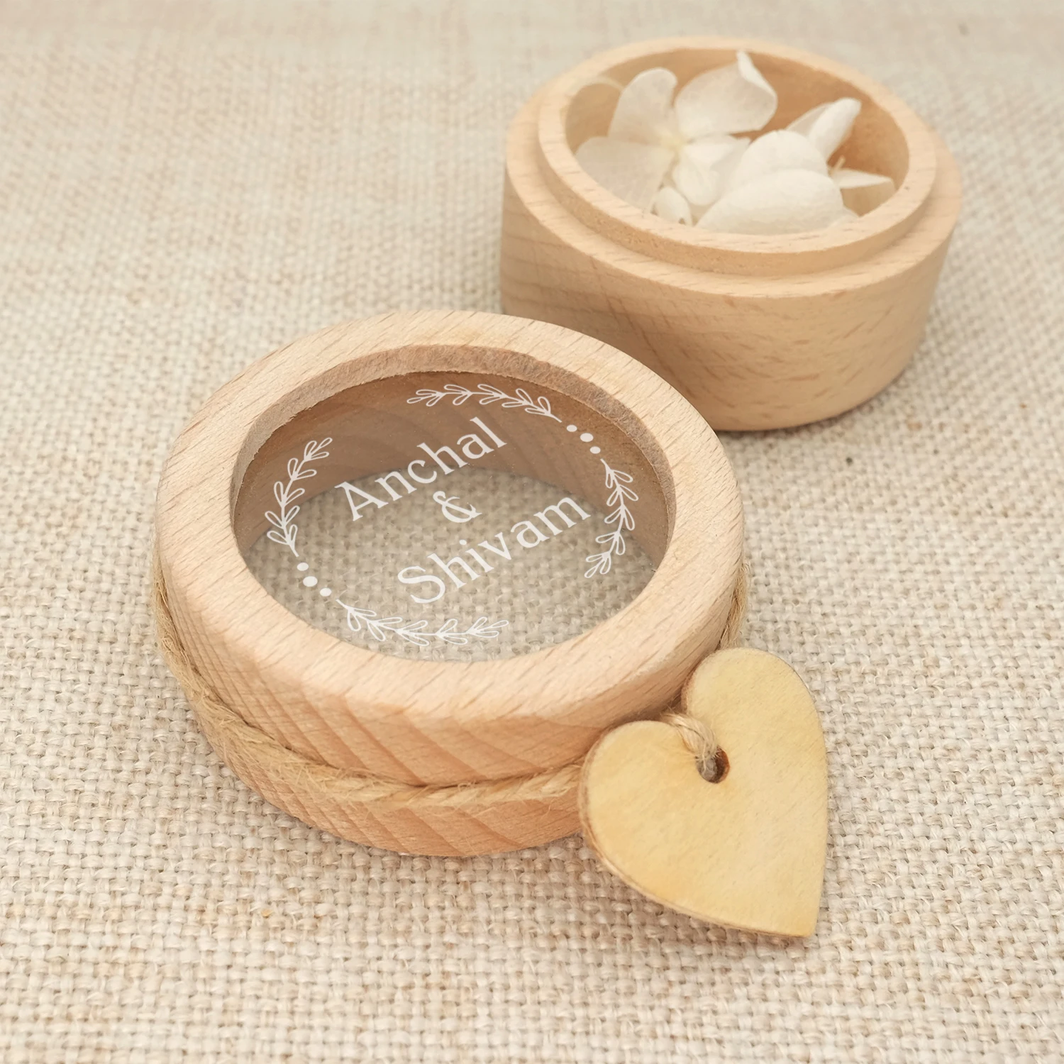 Personalized Wedding Ring Box,custom Wood Ring Box,engagement Ring Box