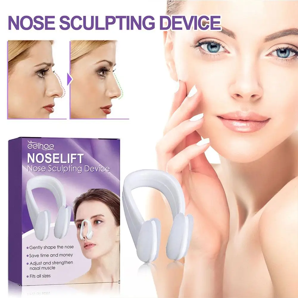 Nose Shaper Device White Silicone Nose Up Lifting Shaping Bridge Straightening Slimmer Device No Painful Beauty Tools nose shaper