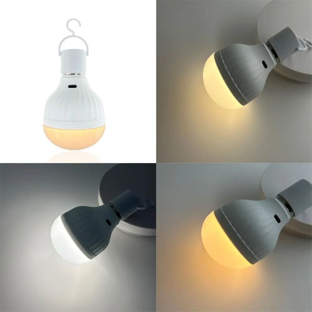 E27 Fernbedienung dimmbare tragbare Notlicht Familie Outdoor Camping Stromausfall Glühbirne USB-C Aufladen – Detail 5