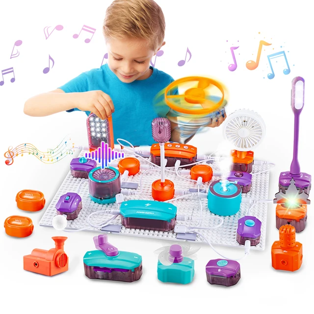 Science Circuit for Kids - DIY Electronics Exploration Kit with 150+ Physics Projects