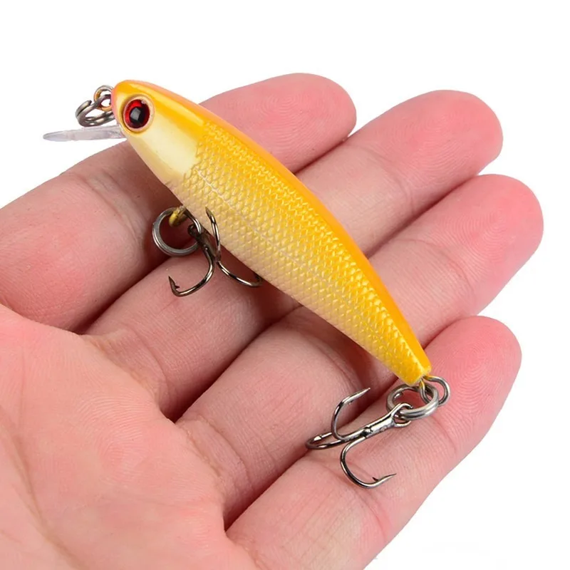 

1PCS Fishing Lure Quality Minnow Lure 3D Eyes 6.5cm 4.5g Plastic Hard Bait Pesca Artificial Jig Wobblers Crankbait Fishing Bait