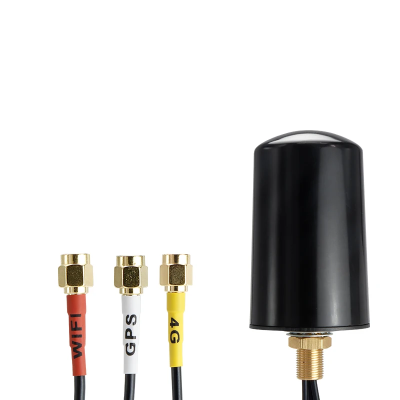 GPS/BD+4G+WIFI Trinity Dual Mode Outdoor Waterproof IP66 DTU 2.4G LTE Combined Base Stationantenna ABS Shell SMA IPEX Connector