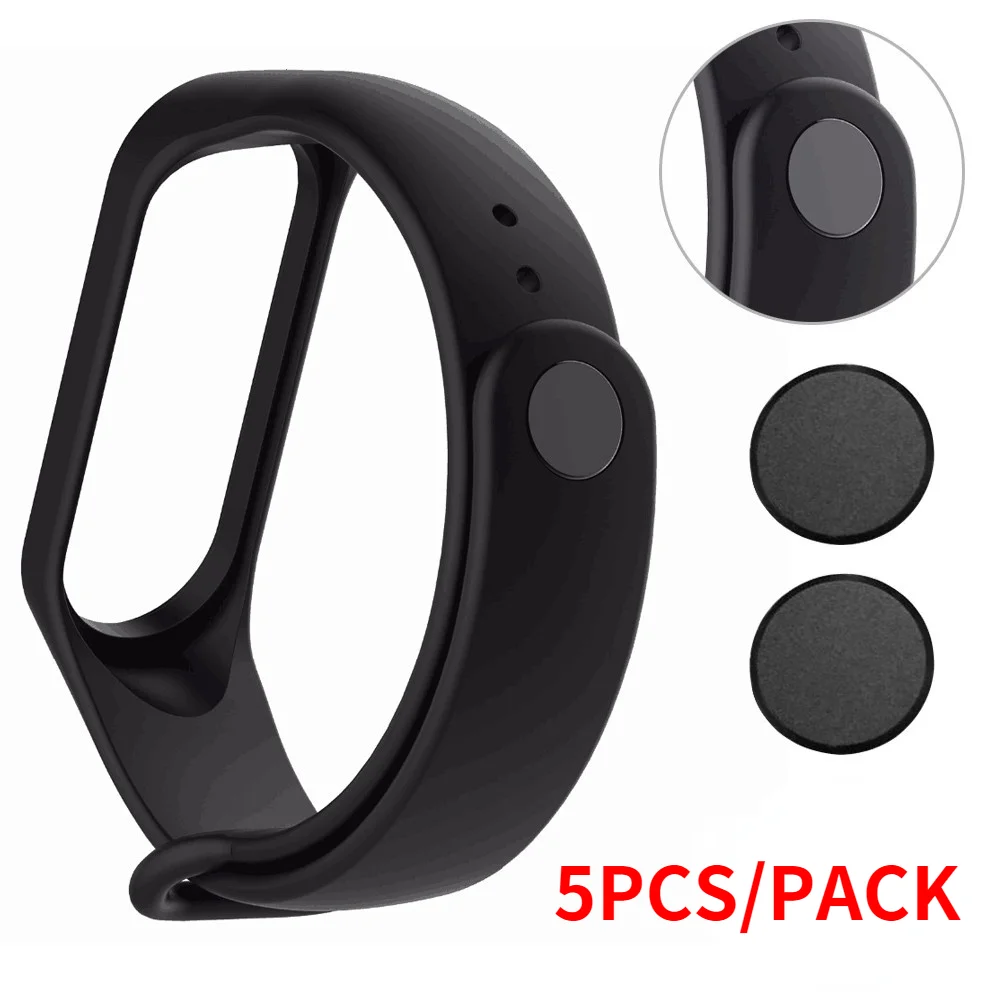 Metal Buckle Metal Buckle For Mi Band Strap 7 6 5 4 3 Button For Xiaomi Bracelet 6 7 8 Smart Watch Accessories