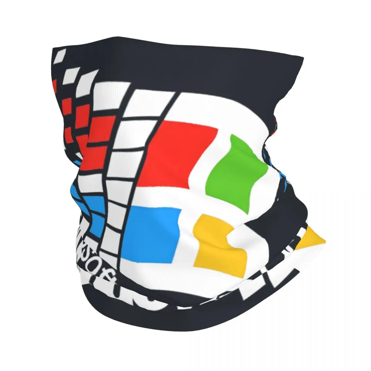 Microsoft Windows 95 Neck Gaiter Printed Unisex Face Mask Scarf Warm Headband Hiking Windproof