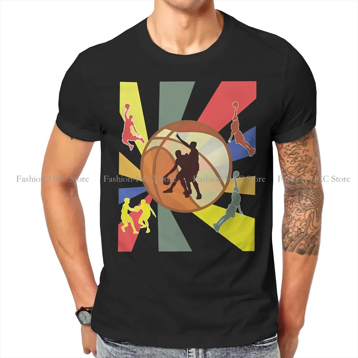 

Basketball 100% Cotton TShirts Battle Distinctive Men's T Shirt Funny 6XL