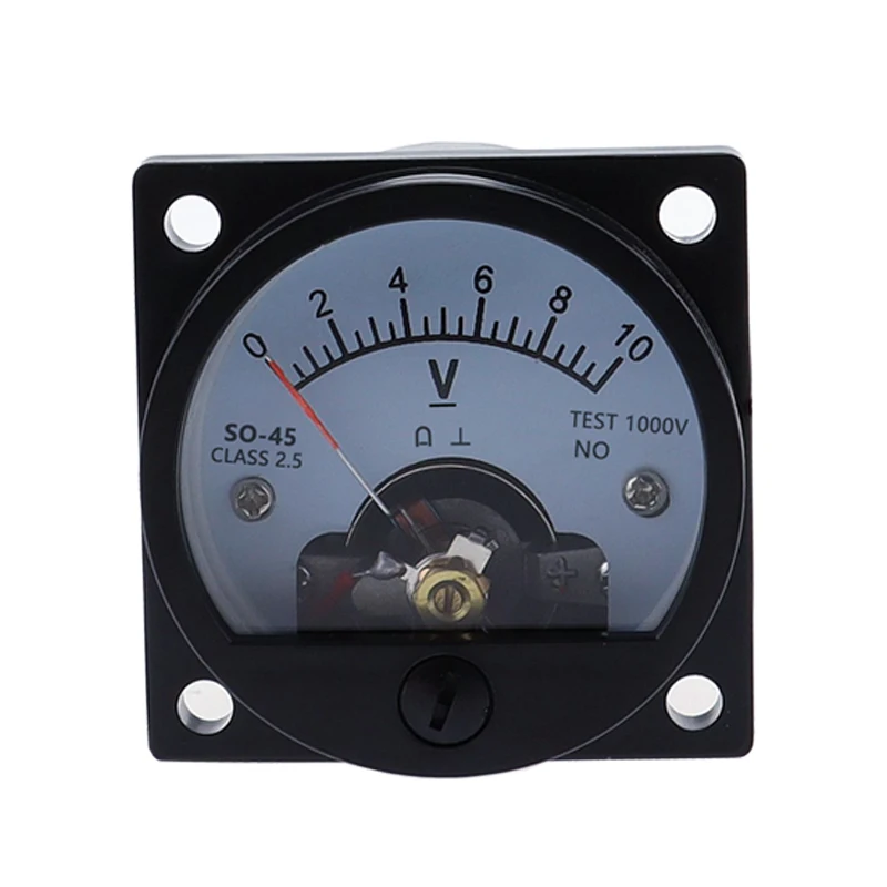 SO-45 DC Anlog Voltmeter 1V-500V voltage panel meter analog voltmeter