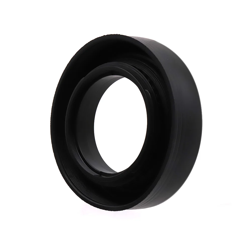 3 In1 Collapsible Rubber Lens Hood 49/52/55/58/62/67/72/77/82mm 3-Stage Foldable For Canon Nikon DSIR Camera