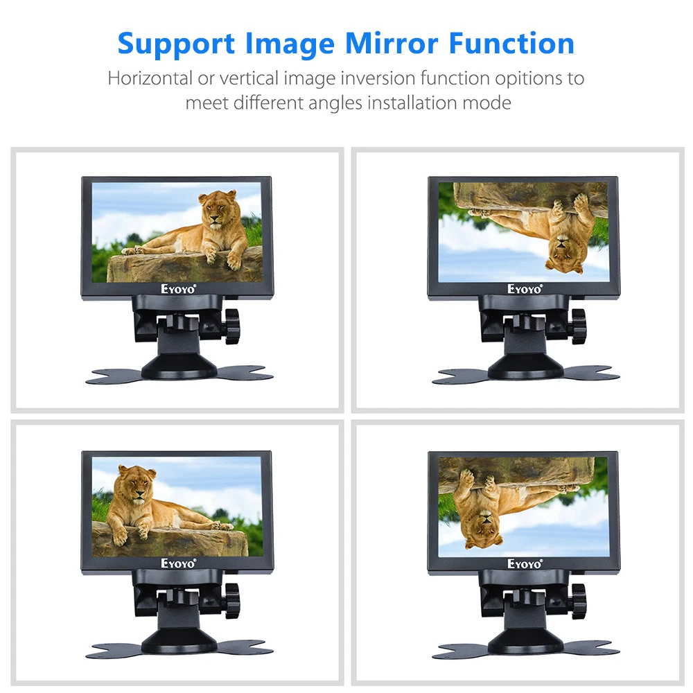Eyoyo-5 ġ ̴ HDMI   800x480 LCD ȭ, ڵ ̷, Ȩ ,  , ޴ ÷,  