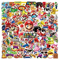 10/25/50/100Pcs Cartoon Super Mario Game Stickers Laptop Notebook Skateboard Fridge Phone Waterproof Decal Sticker Kids Toys 1
