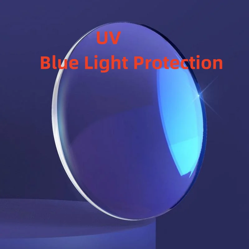 

1.56 1.61 1.67 Blue Ray Protective Resin Lenses Eyeglasses UV400 Light Radiation Protection Scratch Myopia Astigmatism Reading