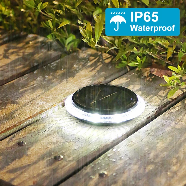 2 Csomagok Napelemes Út Könnyű Kültéri Ip65 Vízálló Táj 8 Kerti Földi Lámpa A Gyep Dekorációhoz - Image 2