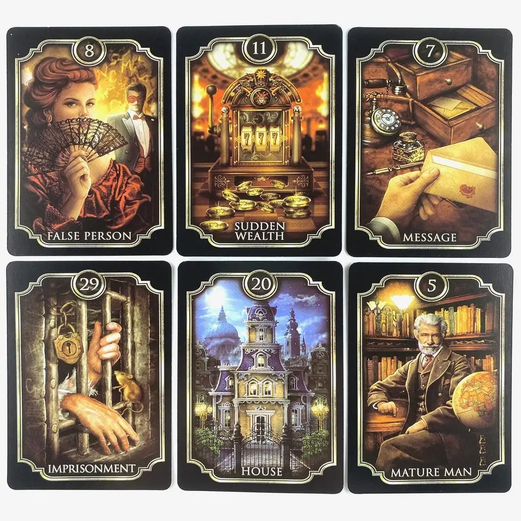 Fin De Siecle Kipper Tarot Deck Fortune-telling Prophecy Oracle Cards with PDF Guidebook 6