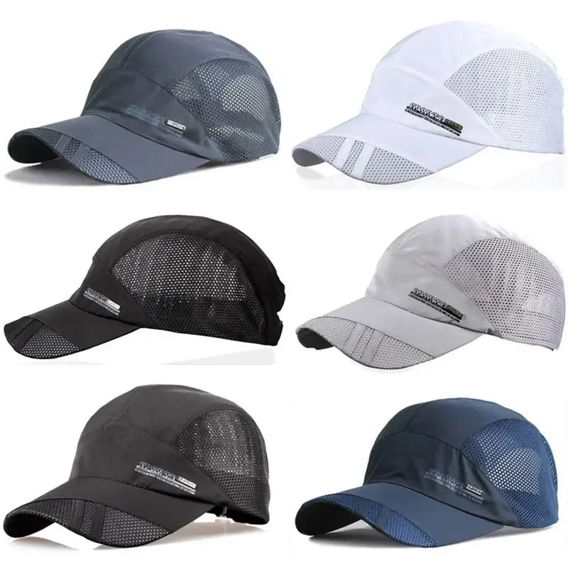 Adjustable Quick Dry Breathable Hat Running Baseball Summer Mesh Cap Visor Sports Men Women