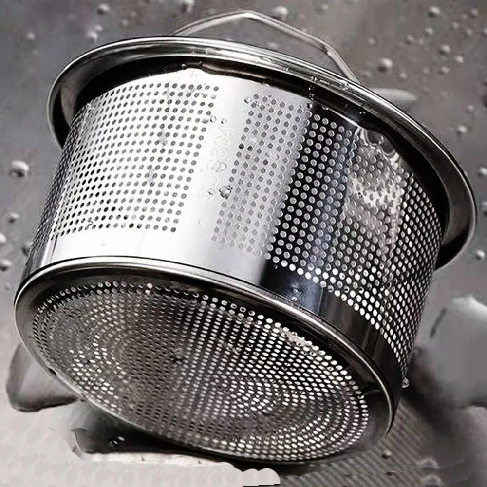 304 Stainless Steel Kitchen Sink Strainer Plug Dense Hole Water Basin