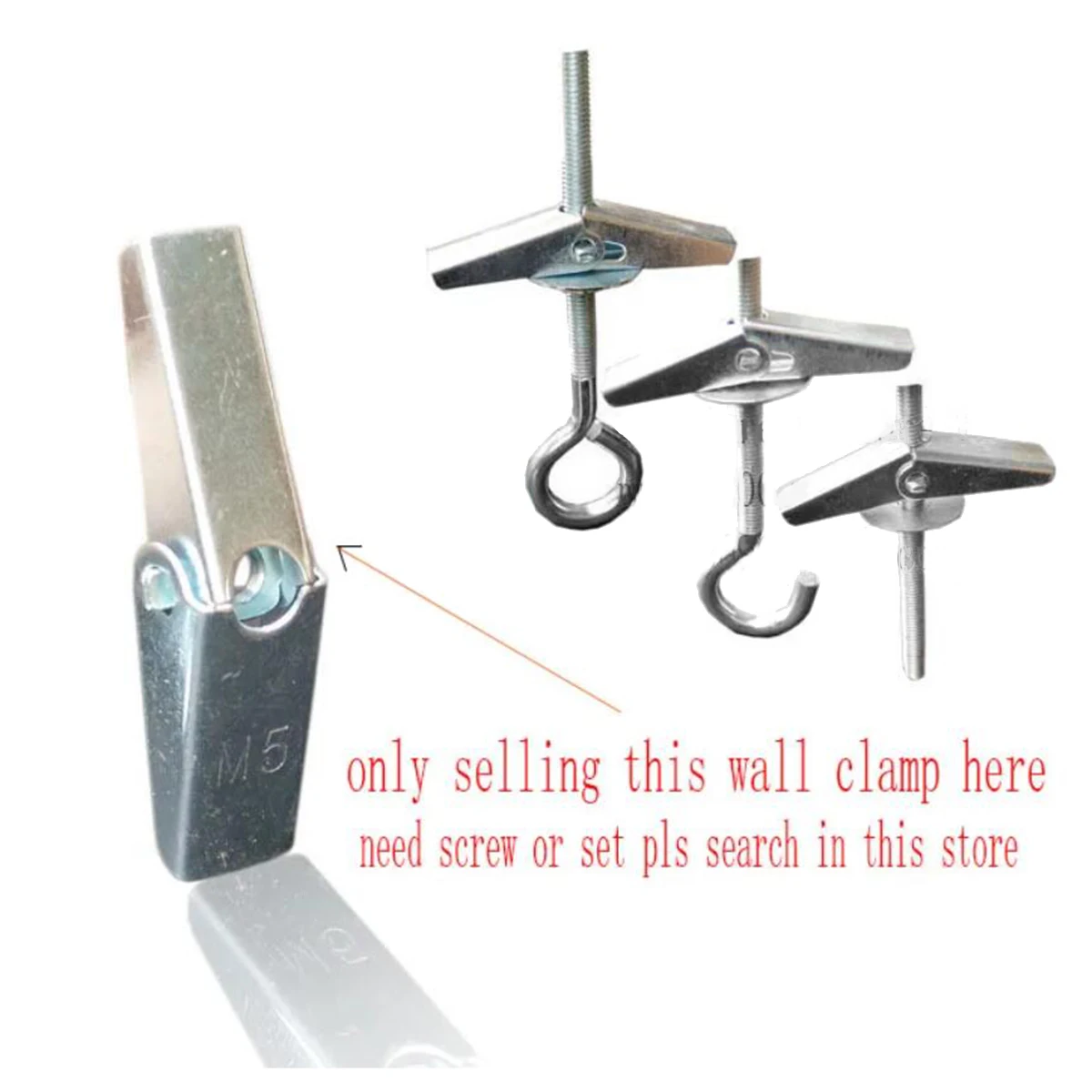 M3 M4 M5 M6 M8 M10 Ceiling Wall anchor clamp drilling drywall spring Expand stoper bolt hanger hooker Precast hollow brick