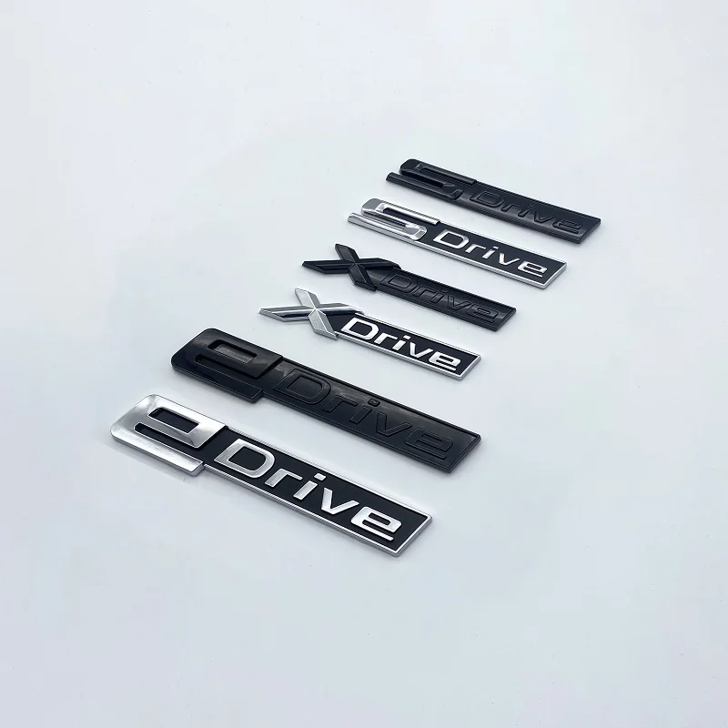 NewChromeBlackFenderLettersSDriveXDriveEDriveEmblemsforBMW3