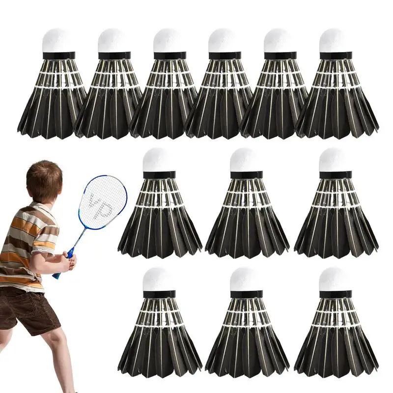 

Badminton Ball 12PCS Badminton Shuttlecocks Trainer Ball Durable Stable Speed Training Badminton Trainer Ball For Indoor And