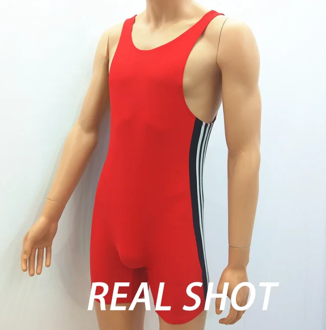 Youth and Adult Wrestling Suit Wrestling Stretchy Leotard Sleeveless Bodysuit Swimwear Weight Lifting Gymnastic Outfit