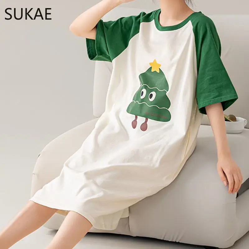 Summer New Women Lovely Sleepshirt Fashion Nightgown 4