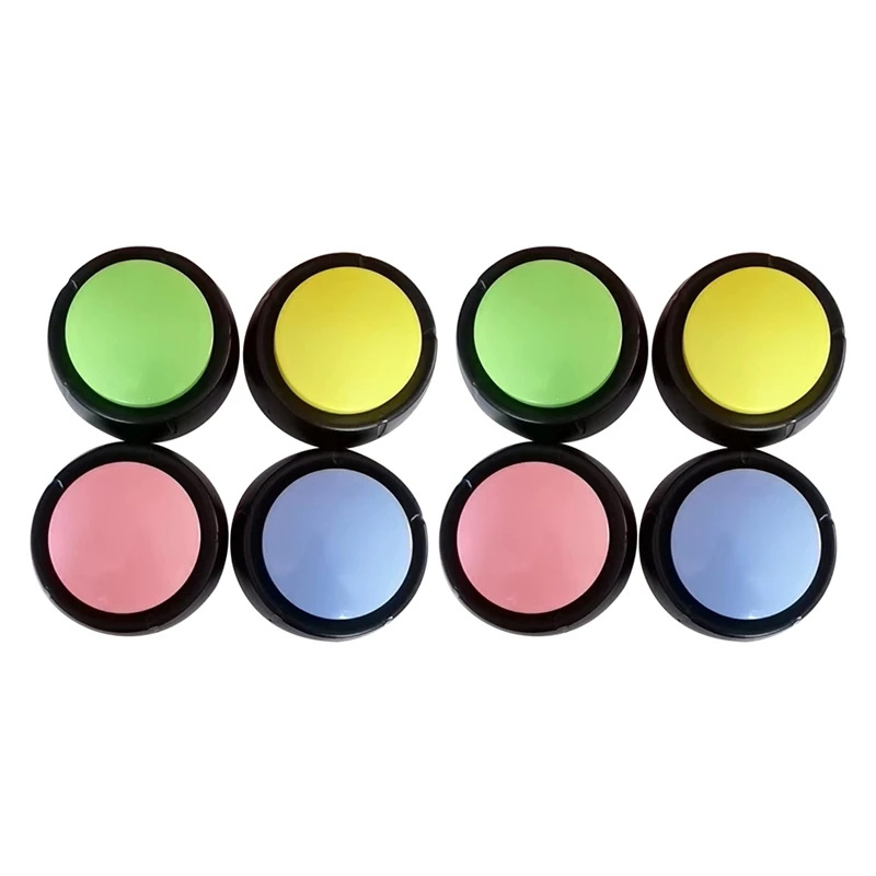 

8PCS Music Box Sounding Box Recordable Voice Sound Button Party Supplies Communication Button Buzzer Sounding Box