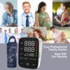 Kingclinic LED Backlit Screen Automatic Upper Arm BP Monitor Electronic Blood Pressure Machine 2X120 Groups Adjustable BP Cuff 4