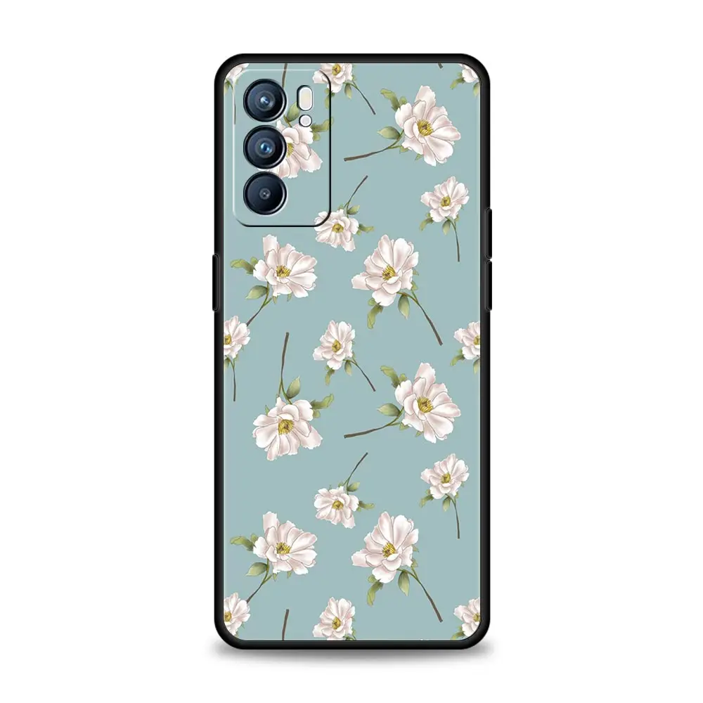 Floral Design Phone Case with Enhanced Protection