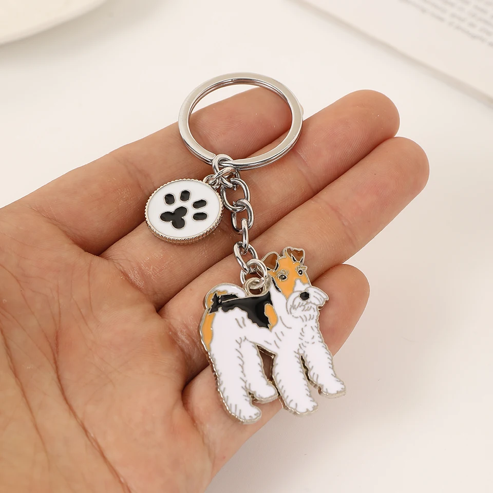 Llaveros De Piel Con Huellas De Animales - Pack De 5, Con Compartimento Para Pelo, Ideal Como Recuerdo De Mascotas